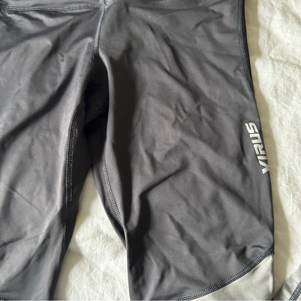 Virus Colorblock Compression Tights Leggings Sz S - image 3